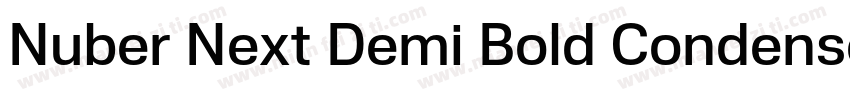 Nuber Next Demi Bold Condensed字体转换